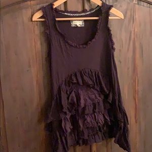 Anthropologie Meadow Rue Petticoat Black TankTop S